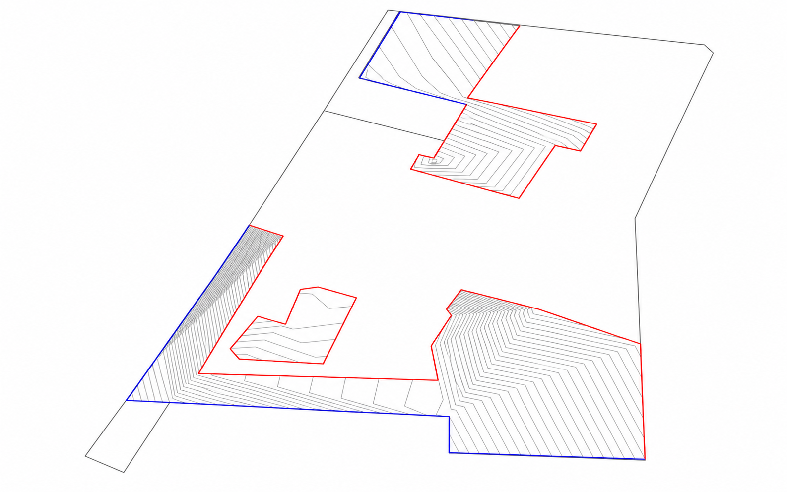 Anonymised existing-versus-design level check