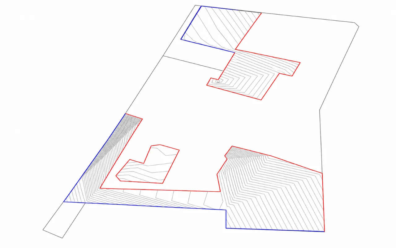 Anonymised existing-versus-design level check
